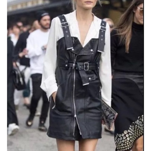 Zara studio Leather Dress NWT - Picture 4 of 8